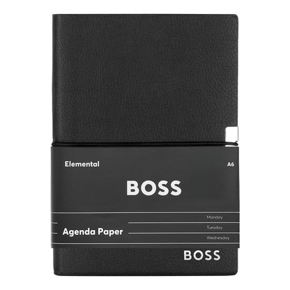 Hugo Boss Notizblock A6 Elegance Black Agenda