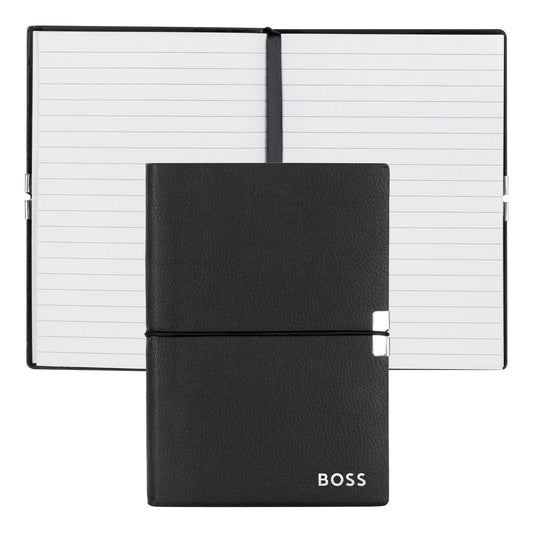 Hugo Boss Notizblock A6 Elegance Black Lined