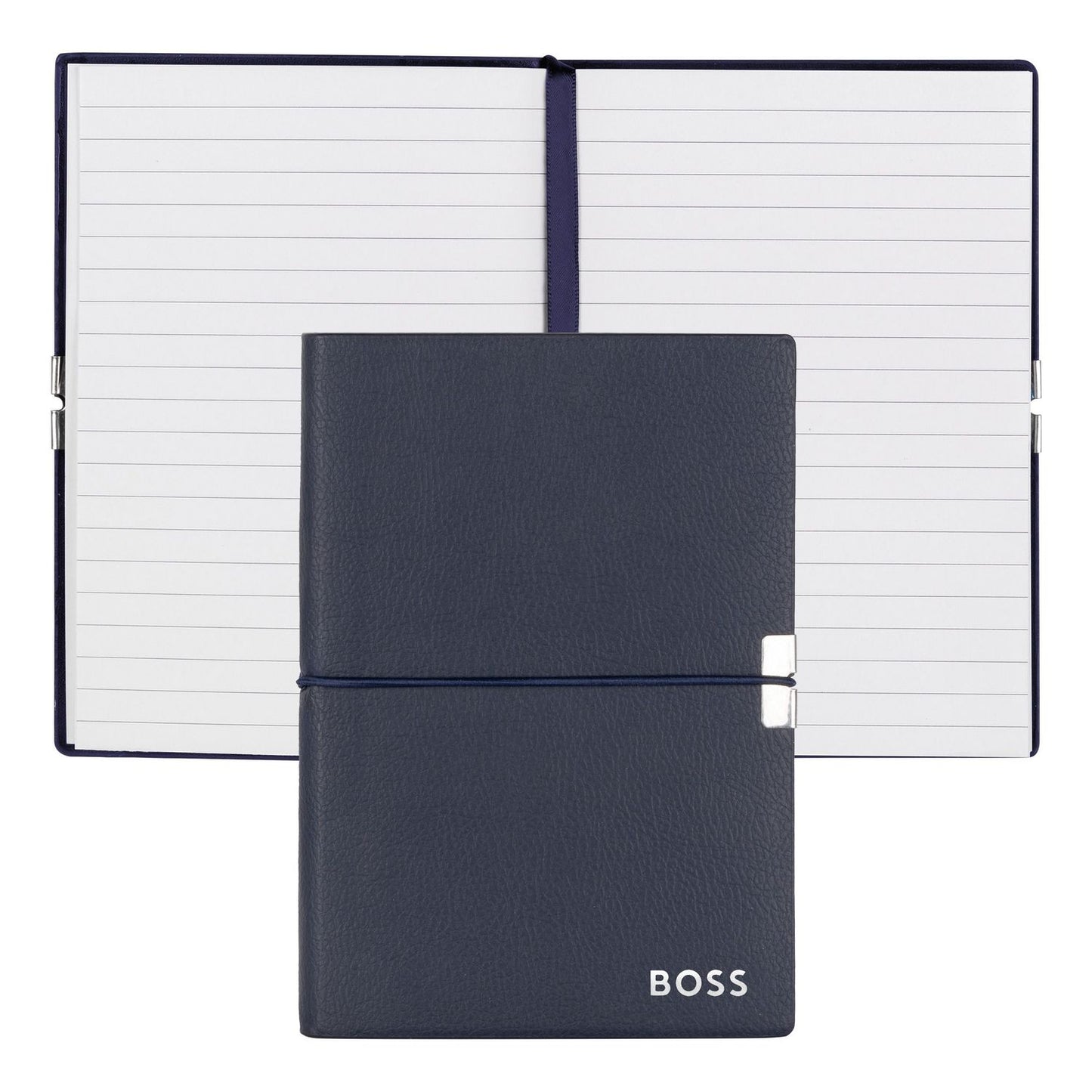 Hugo Boss Notizblock A6 Elegance Navy Lined