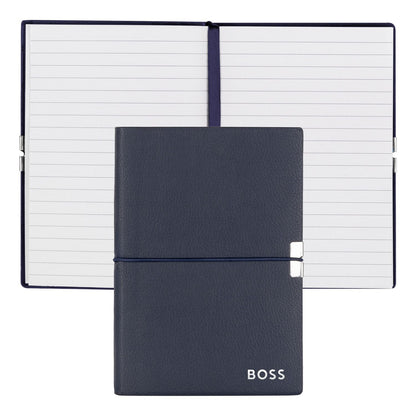 Hugo Boss Notizblock A6 Elegance Navy Lined