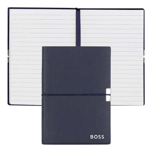 Hugo Boss Notizblock A6 Elegance Navy Lined