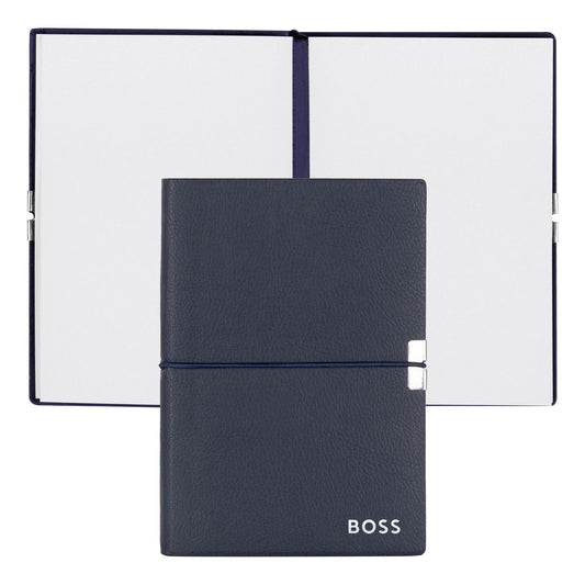Hugo Boss Notizblock A6 Elegance Navy Plain