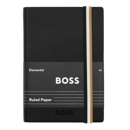 Hugo Boss A6 Notizbuch Iconic Black Lined