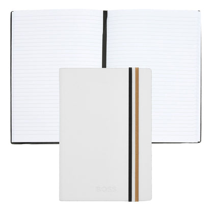 Hugo Boss A6 Notizbuch Iconic White Lined