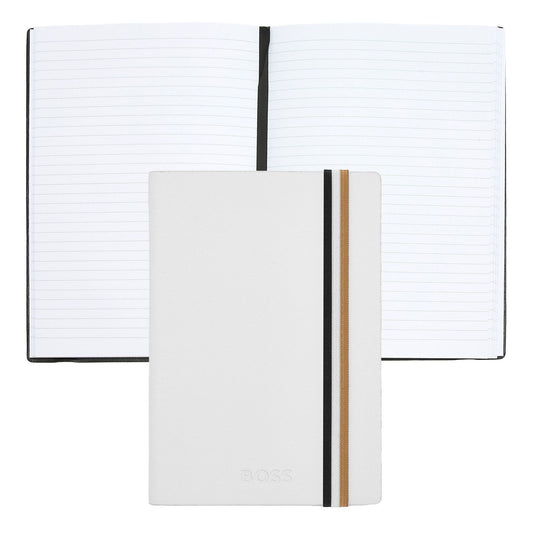 Hugo Boss A6 Notizbuch Iconic White Lined