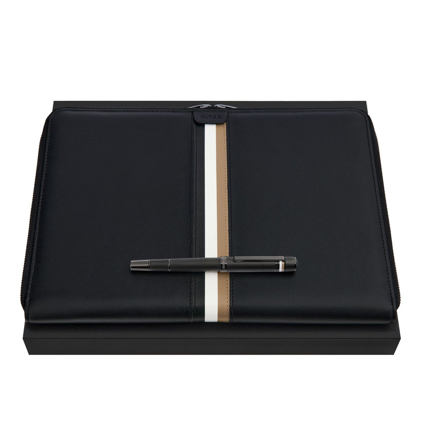 Hugo Boss Set HUGO BOSS Black (tintenroller & A4 konferenzmappe)