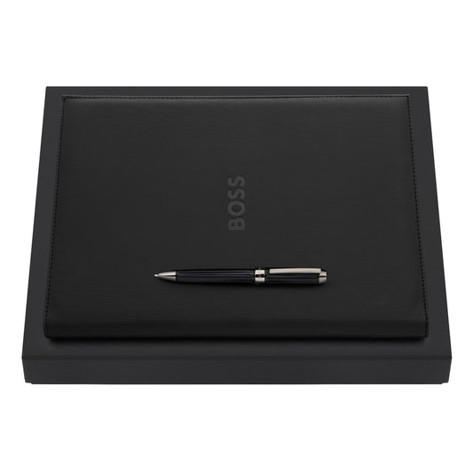 Hugo Boss Set HUGO BOSS Black (kugelschreiber & A4 schreibmappe)