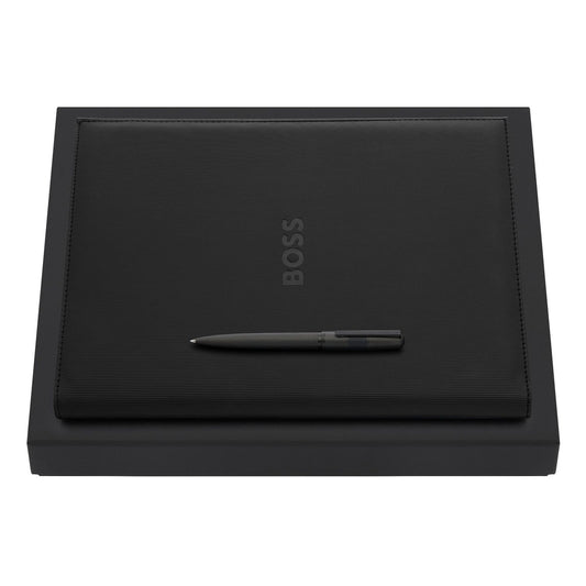 Hugo Boss Set HUGO BOSS Black (kugelschreiber & A4 schreibmappe)