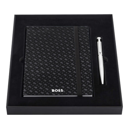 Hugo Boss Set HUGO BOSS (kugelschreiber & notizblock A5)