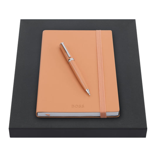 Hugo Boss Set HUGO BOSS Light Orange (kugelschreiber & notizblock A5)