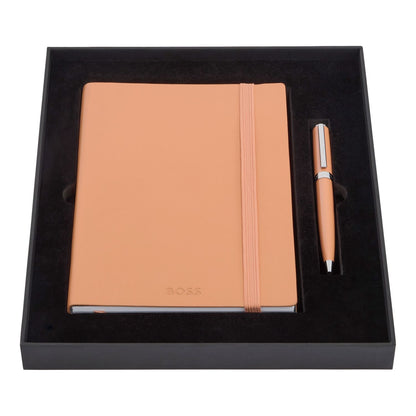 Hugo Boss Set HUGO BOSS Light Orange (kugelschreiber & notizblock A5)