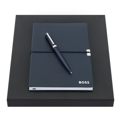 Hugo Boss Set HUGO BOSS Navy (kugelschreiber & notizblock A5)