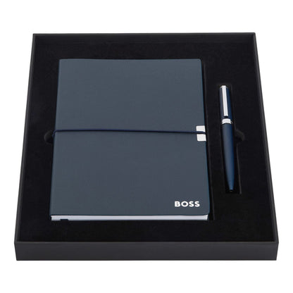 Hugo Boss Set HUGO BOSS Navy (kugelschreiber & notizblock A5)