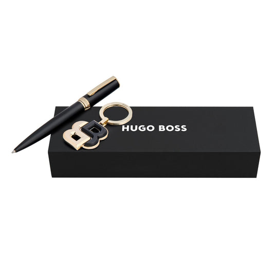Hugo Boss Set HUGO BOSS Black & Gold (kugelschreiber & schlüsselring)
