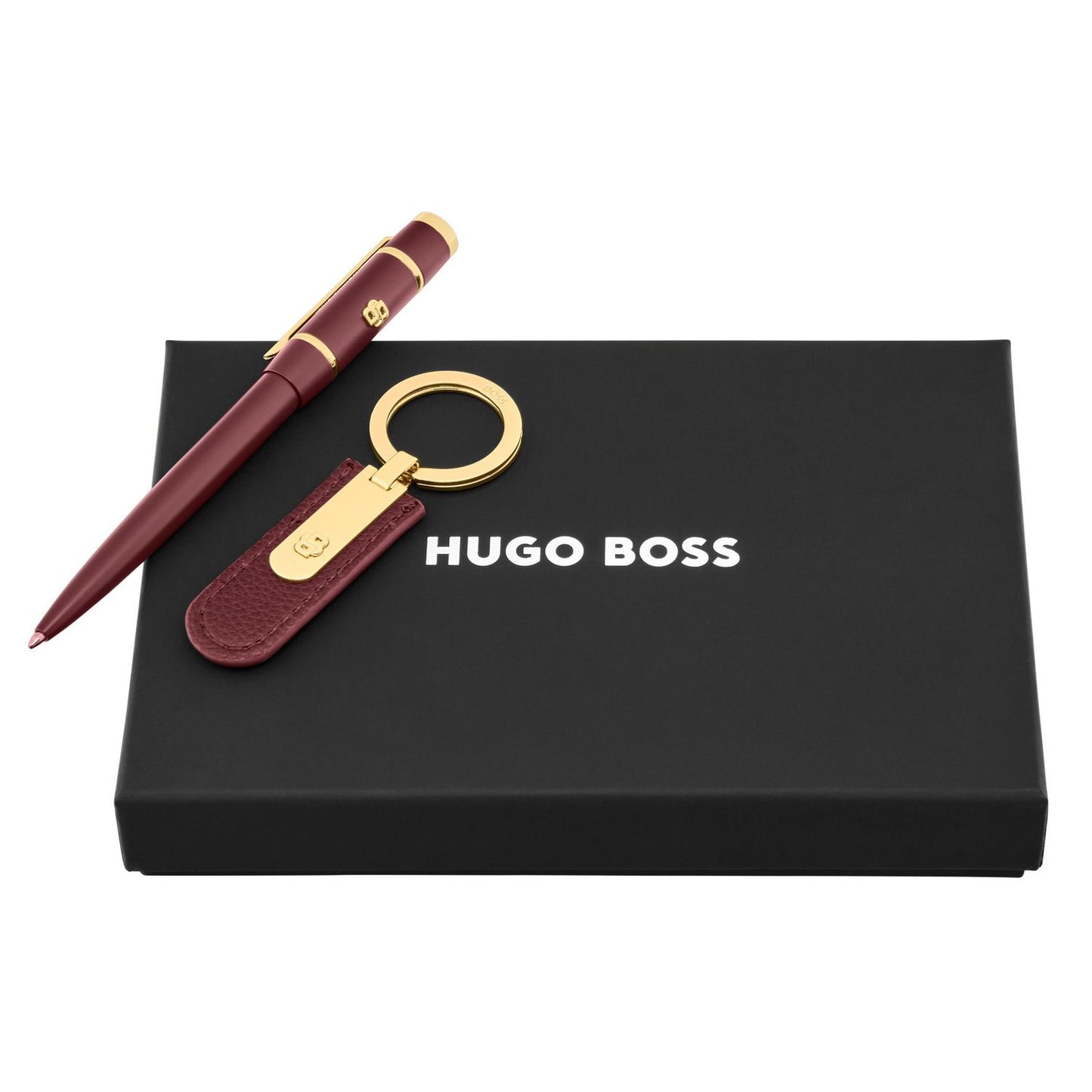 Hugo Boss Set HUGO BOSS Burgundy (kugelschreiber & schlüsselring)