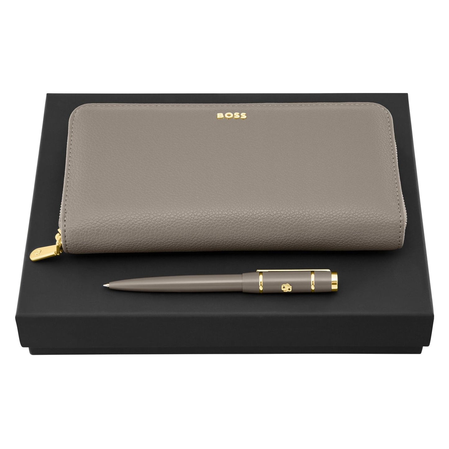 Hugo Boss Set HUGO BOSS Taupe (kugelschreiber & brieftasche)