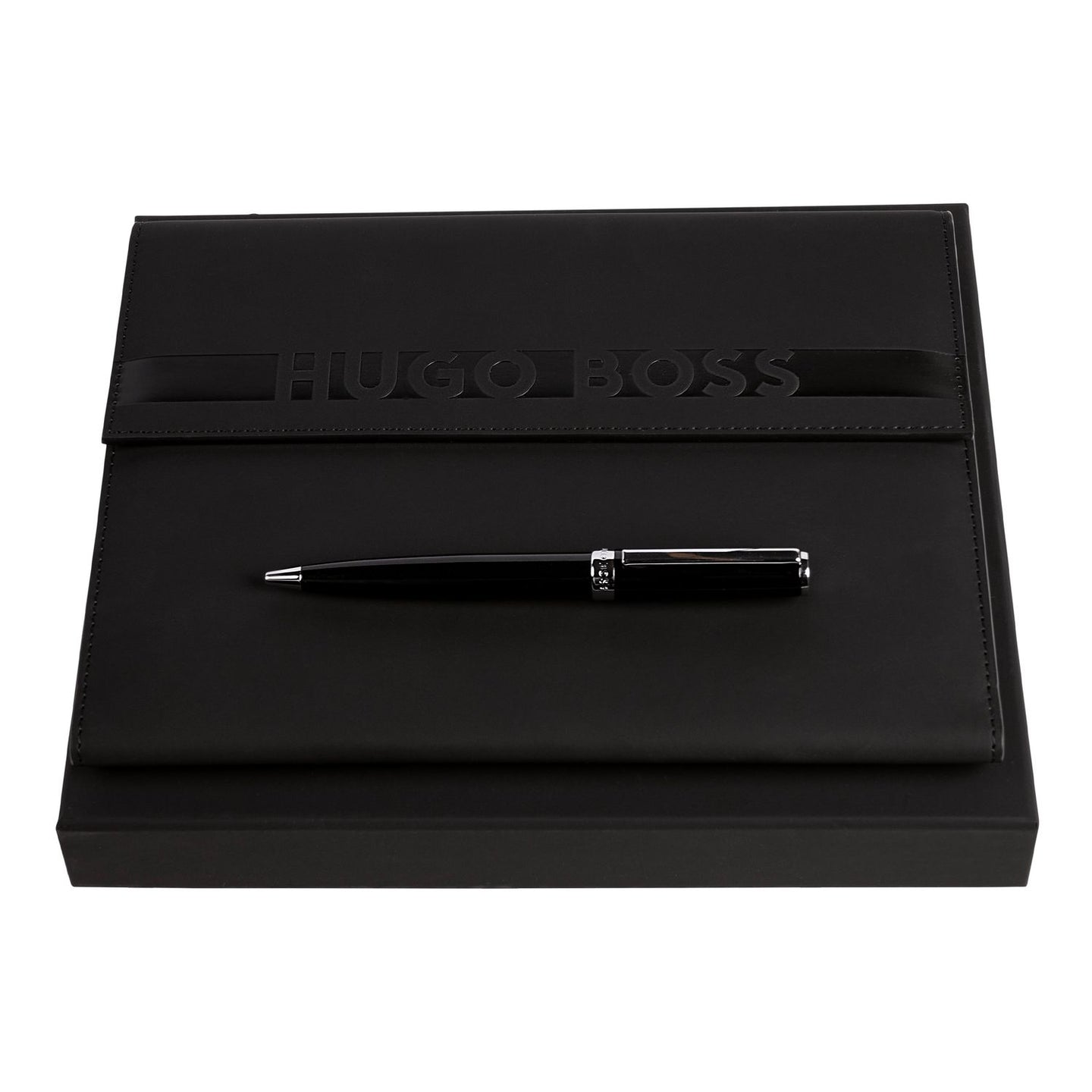Hugo Boss Set HUGO BOSS (Kugelschreiber & A5 Schreibmappe)