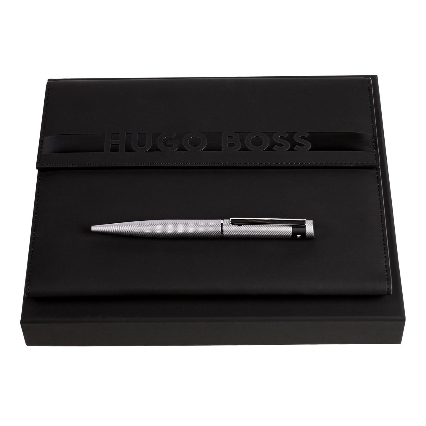 Hugo Boss Set HUGO BOSS (Kugelschreiber & A5 Schreibmappe)