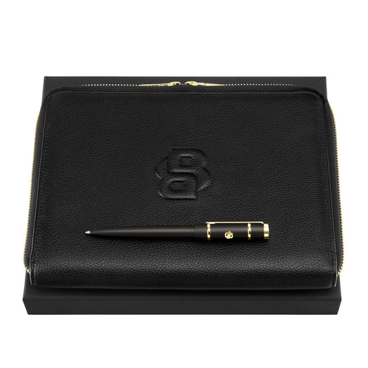 Hugo Boss Set HUGO BOSS Black (kugelschreiber & A5 konferenzmappe)