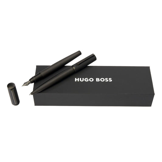 Hugo Boss Set Arche Iconic Black (kugelschreiber & füllfederhalter)