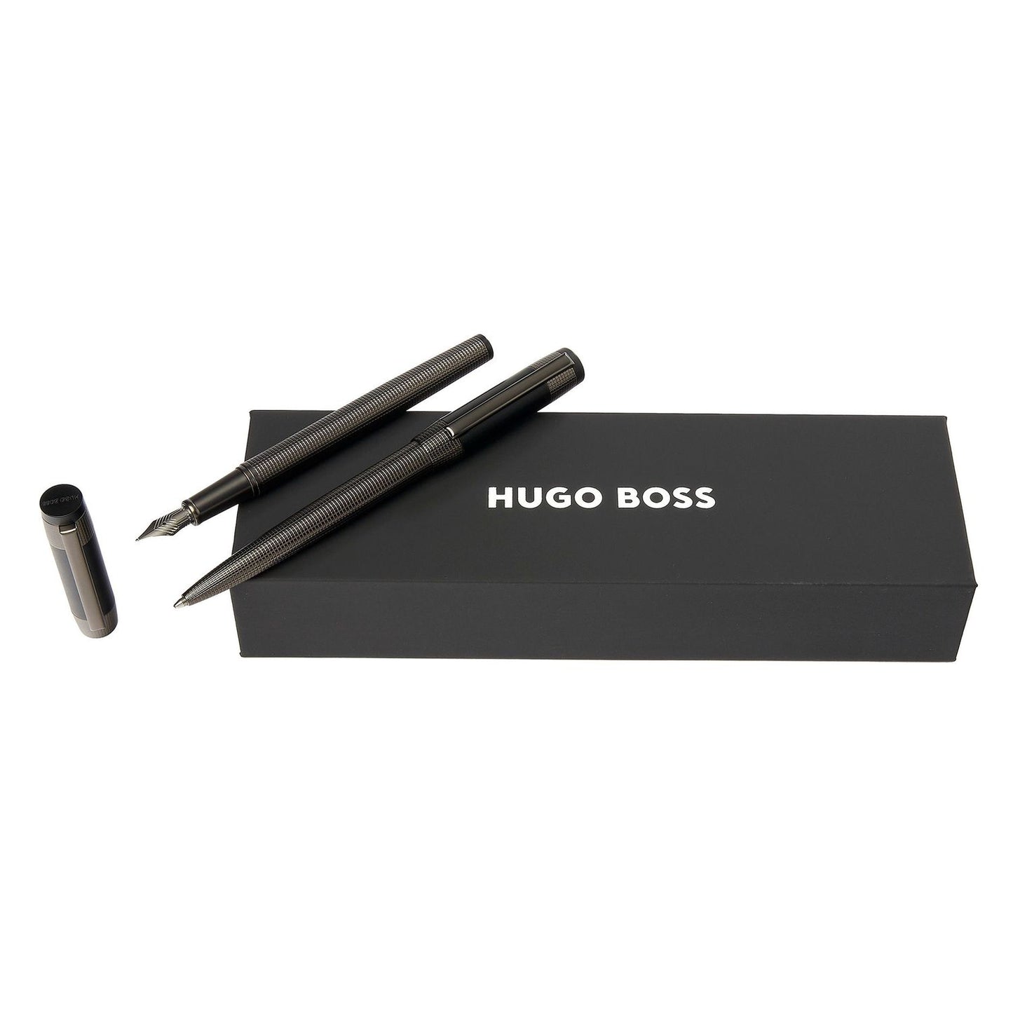 Hugo Boss Set Rive Gun (kugelschreiber & füllfederhalter)