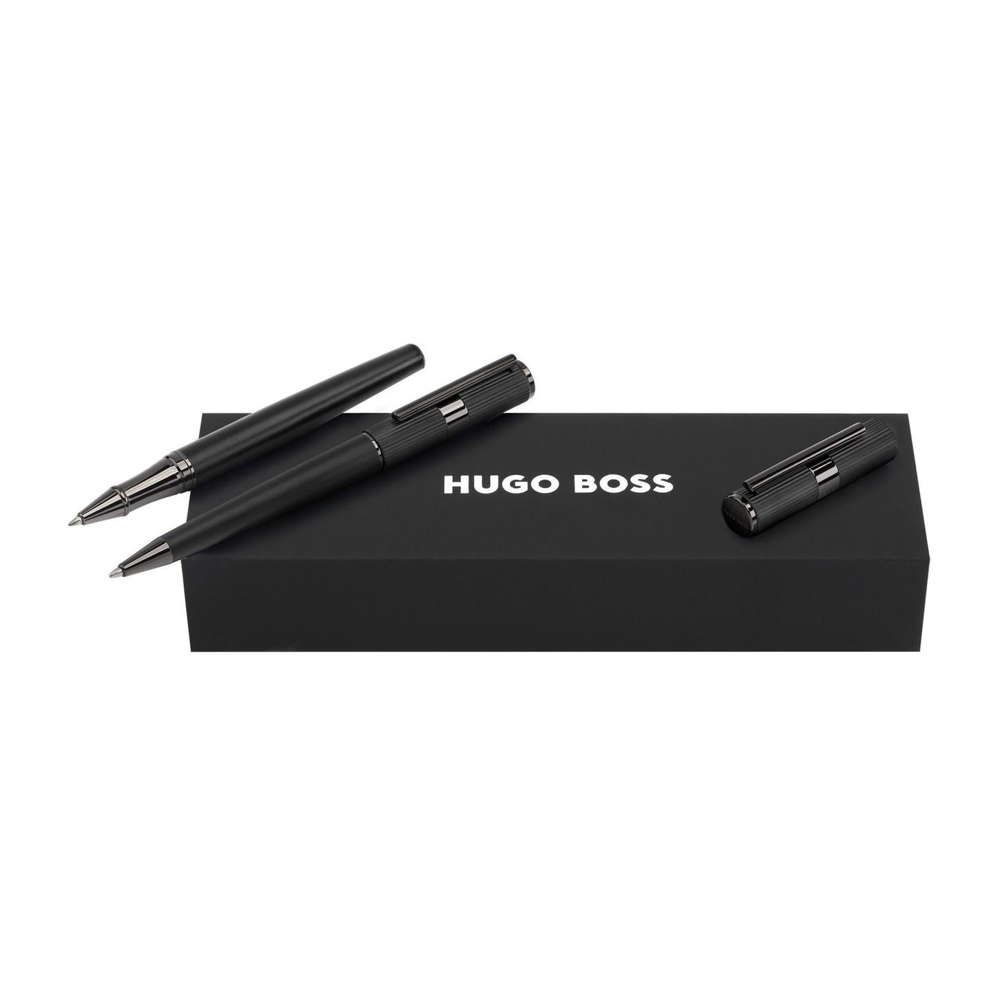 Hugo Boss Set Formation Line Black (kugelschreiber & tintenroller)