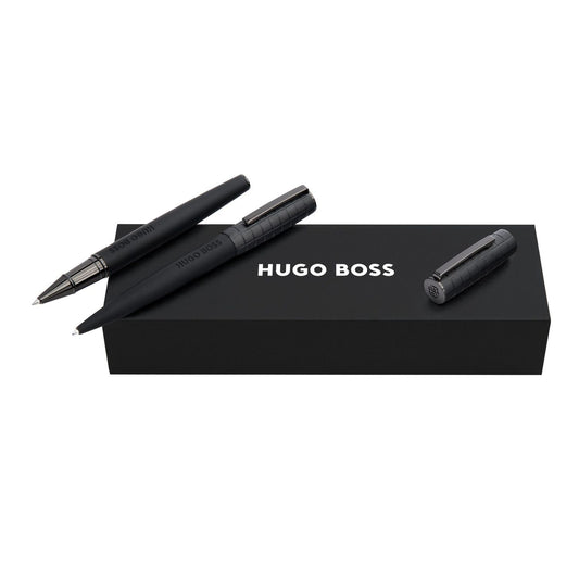 Hugo Boss Set Arche Bauhaus Black (kugelschreiber & tintenroller)