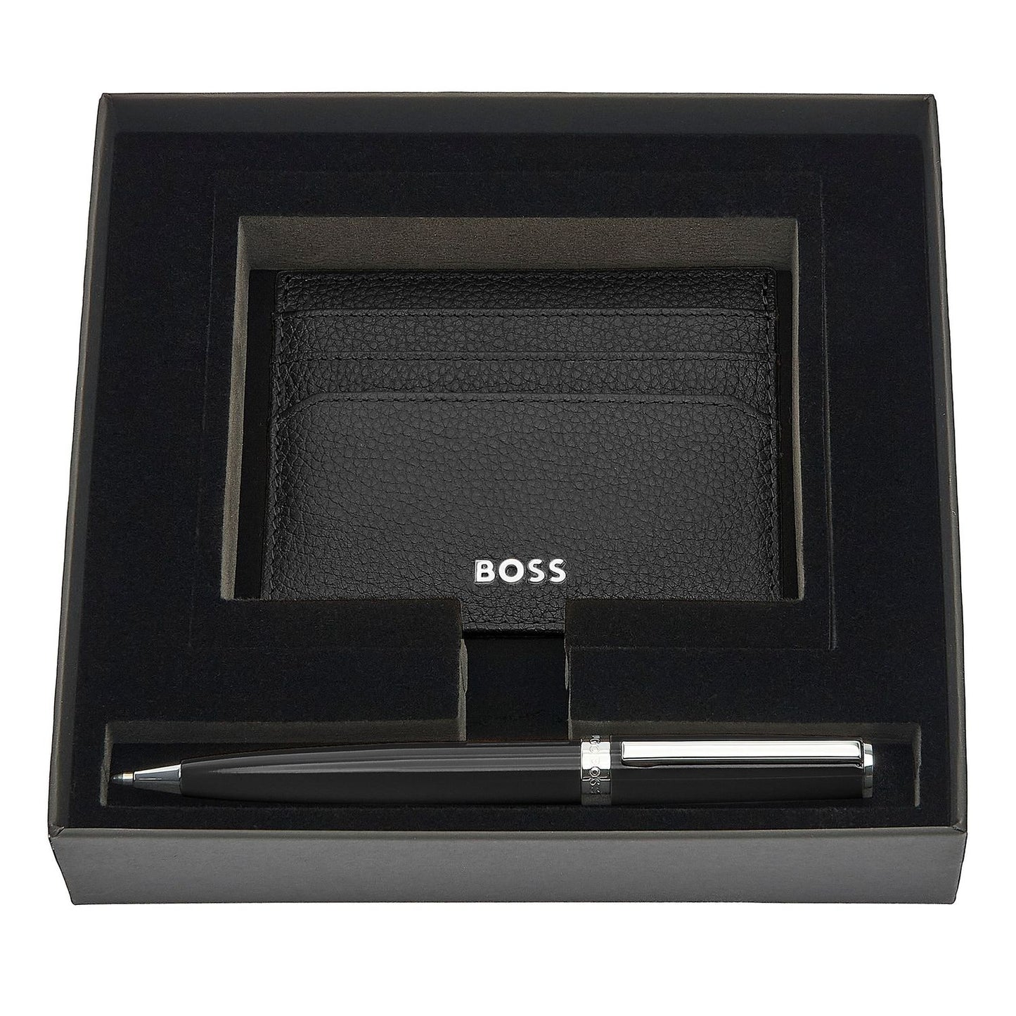 Hugo Boss Set HUGO BOSS Black (kugelschreiber & visitenkartenetui)