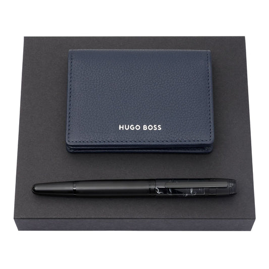 Hugo Boss Set HUGO BOSS (füllfederhalter & visitenkartenetui)