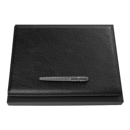 Hugo Boss Set HUGO BOSS (Füllfederhalter & A4 Schreibmappe)