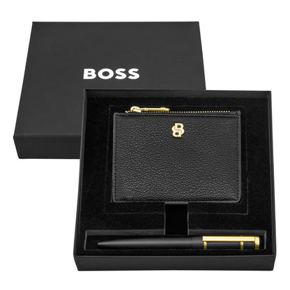 Hugo Boss Set HUGO BOSS Black (kugelschreiber & visitenkartenetui)