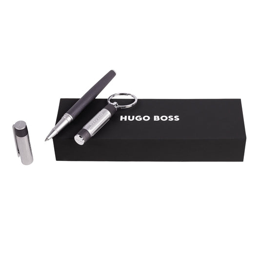 Hugo Boss Set Gear Ribs Gun (tintenroller & schlüsselring)