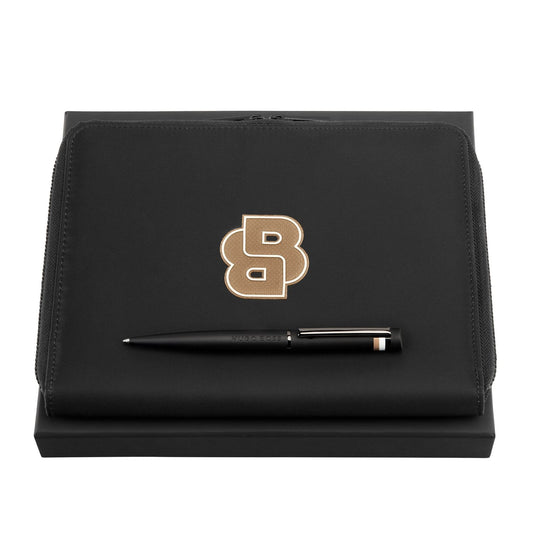 Hugo Boss Set HUGO BOSS Black (kugelschreiber & A5 konferenzmappe)