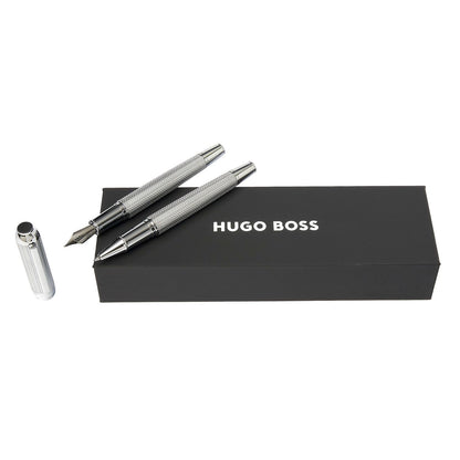Hugo Boss Set Elemental Silver (tintenroller & füllfederhalter)