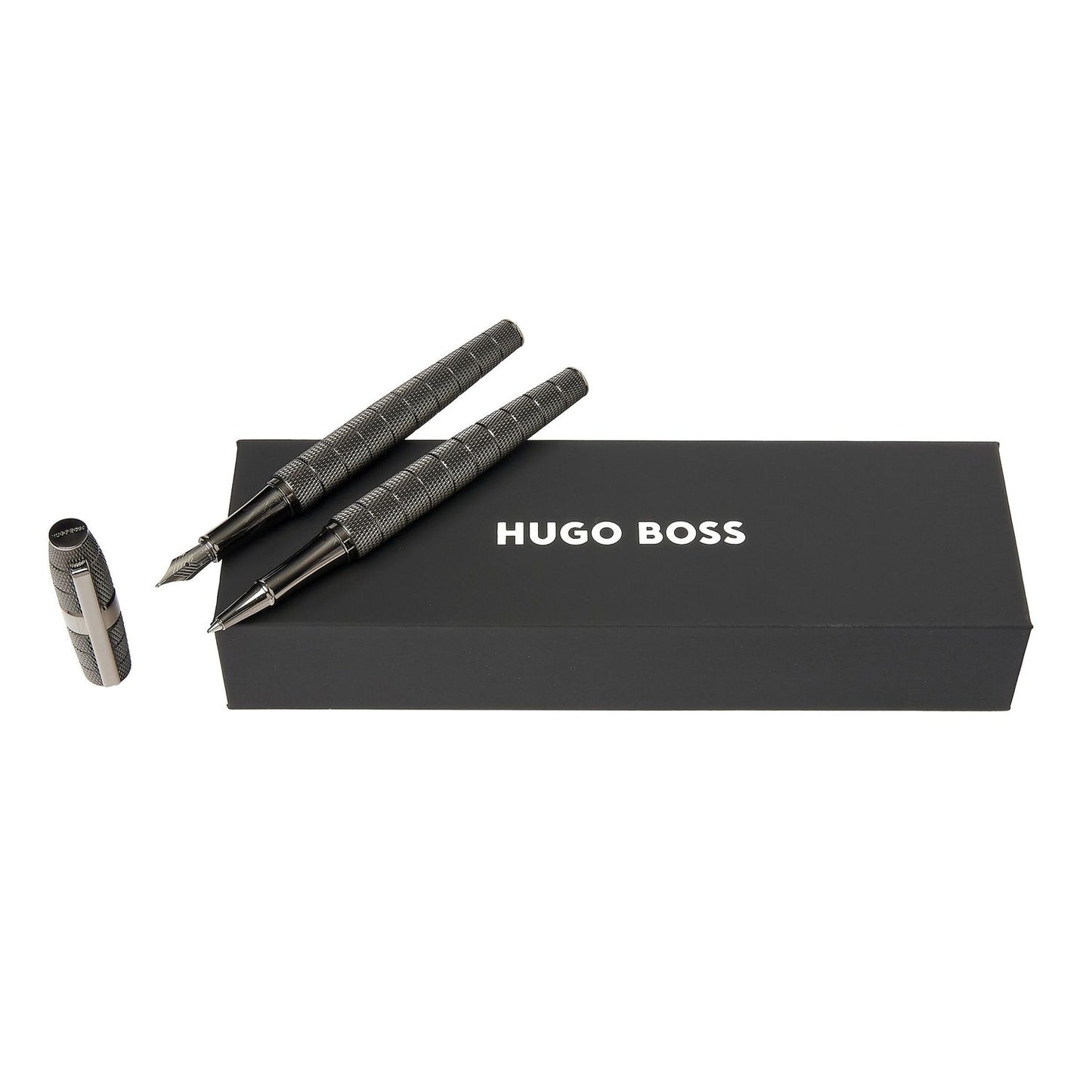 Hugo Boss Set Quantum Gun (tintenroller & füllfederhalter)
