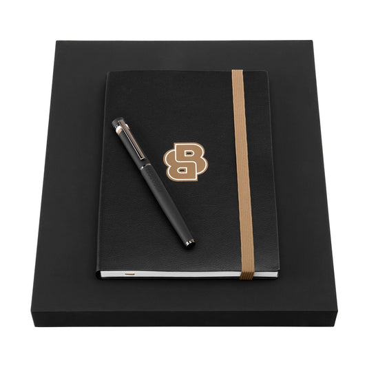 Hugo Boss Set HUGO BOSS Black (tintenroller & notizblock A5)