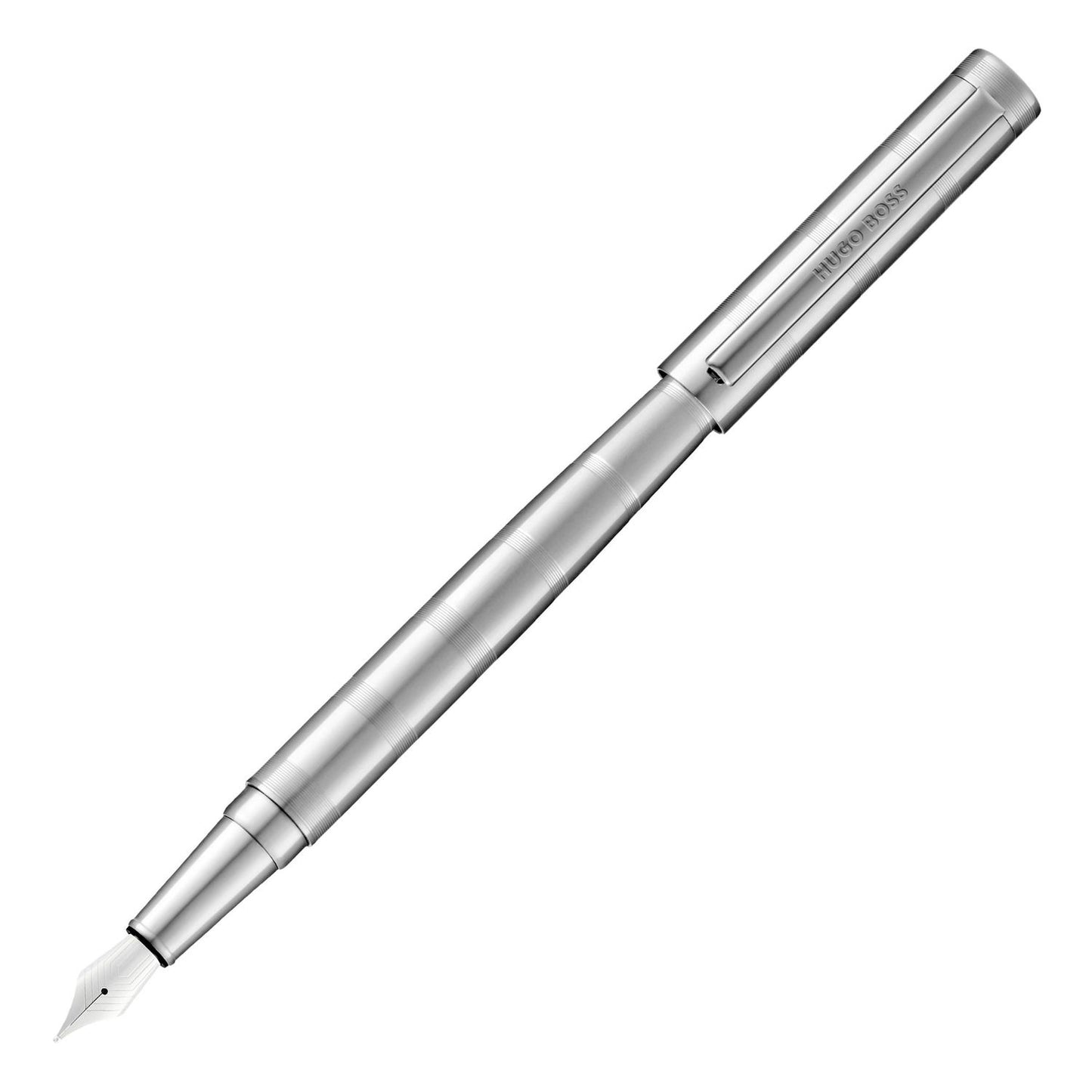 Hugo Boss Füllfederhalter Loop Stripes Chrome