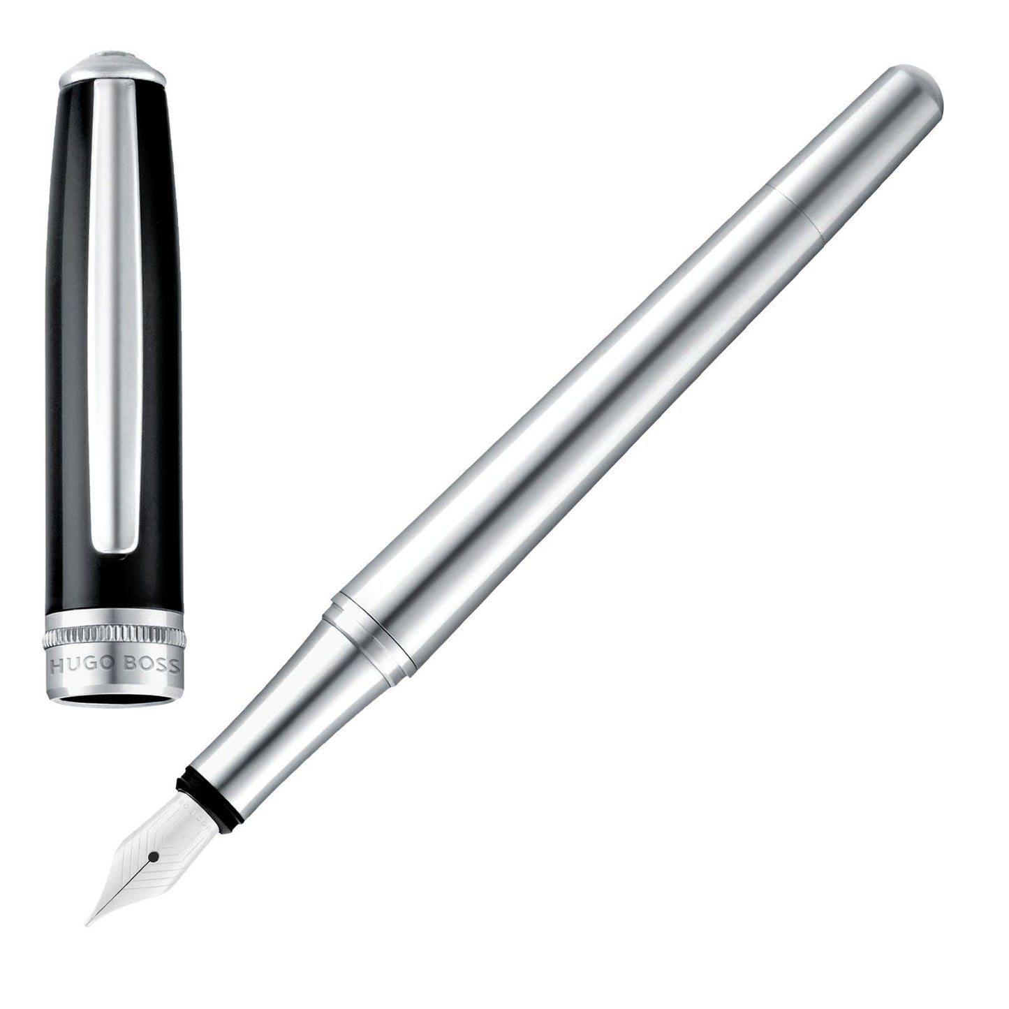 Hugo Boss Füllfederhalter Essential Classic Black & Chrome