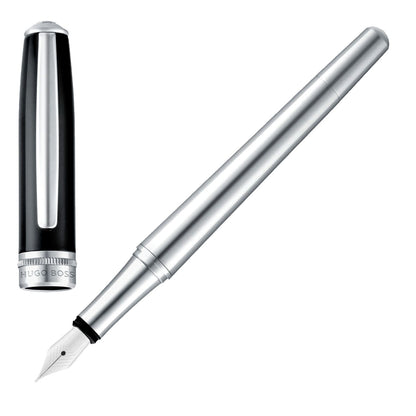 Hugo Boss Füllfederhalter Essential Classic Black & Chrome