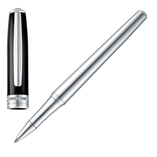 Hugo Boss Tintenroller Essential Classic Black & Chrome