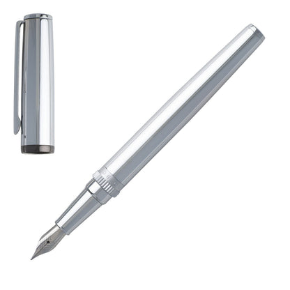 Hugo Boss Füllfederhalter Gear Metal Chrome