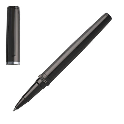 Hugo Boss Tintenroller Gear Metal Dark Chrome