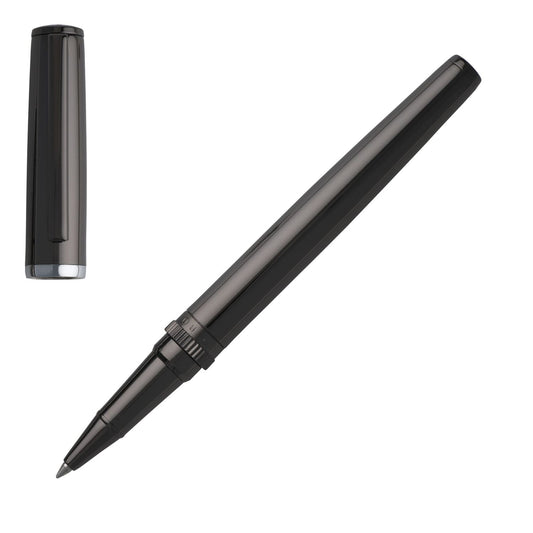 Hugo Boss Tintenroller Gear Metal Dark Chrome