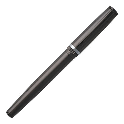 Hugo Boss Tintenroller Gear Metal Dark Chrome