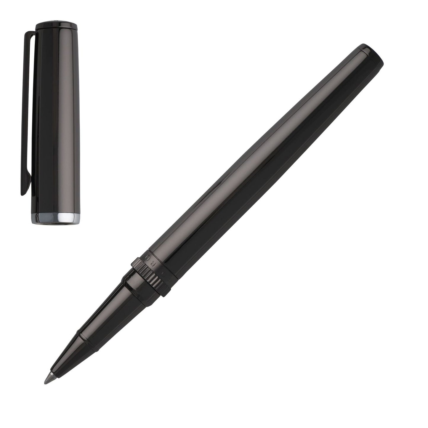 Hugo Boss Tintenroller Gear Metal Dark Chrome