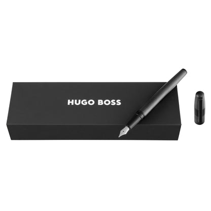 Hugo Boss Füllfederhalter Grid Black