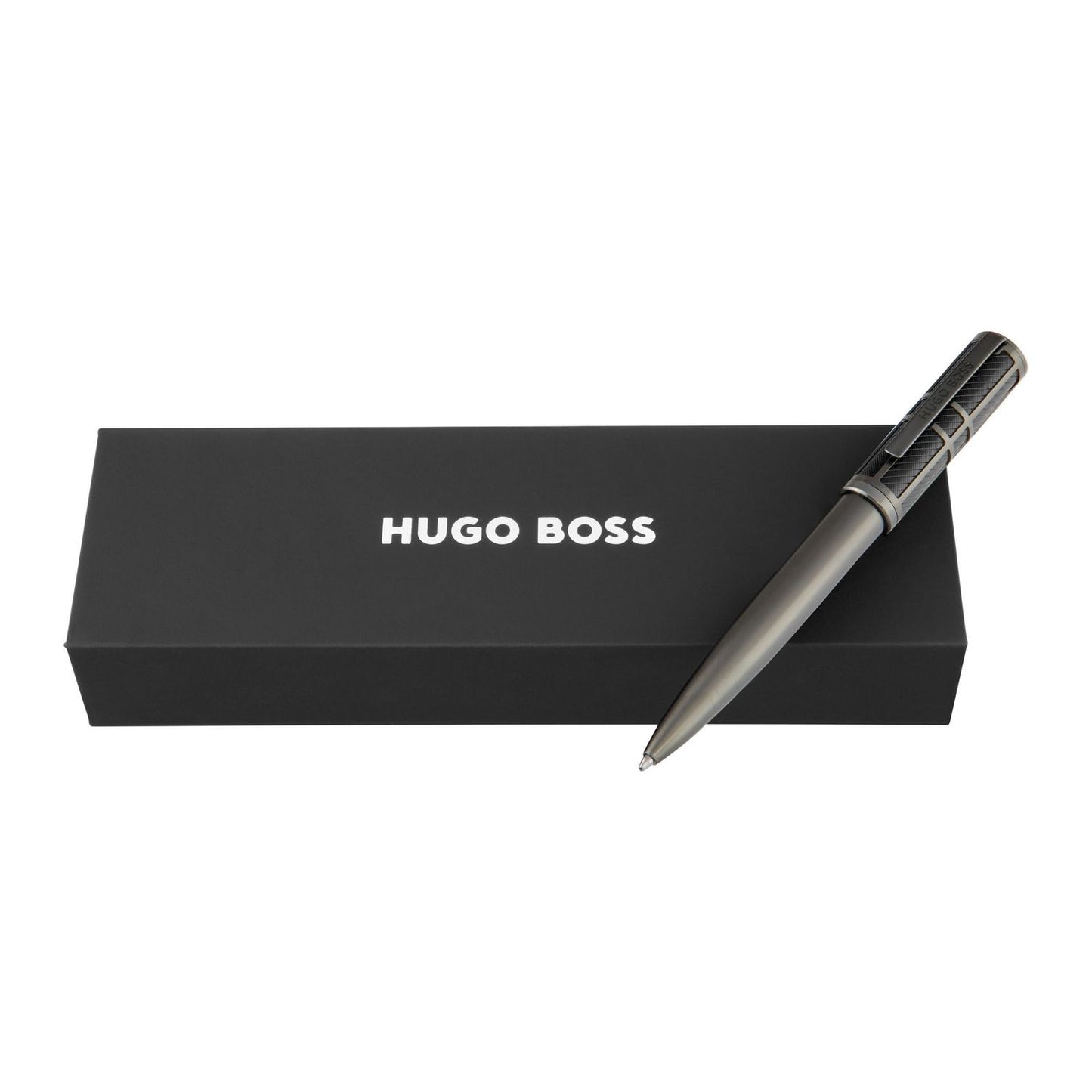 Hugo Boss Kugelschreiber Frame Grid Black & Gun