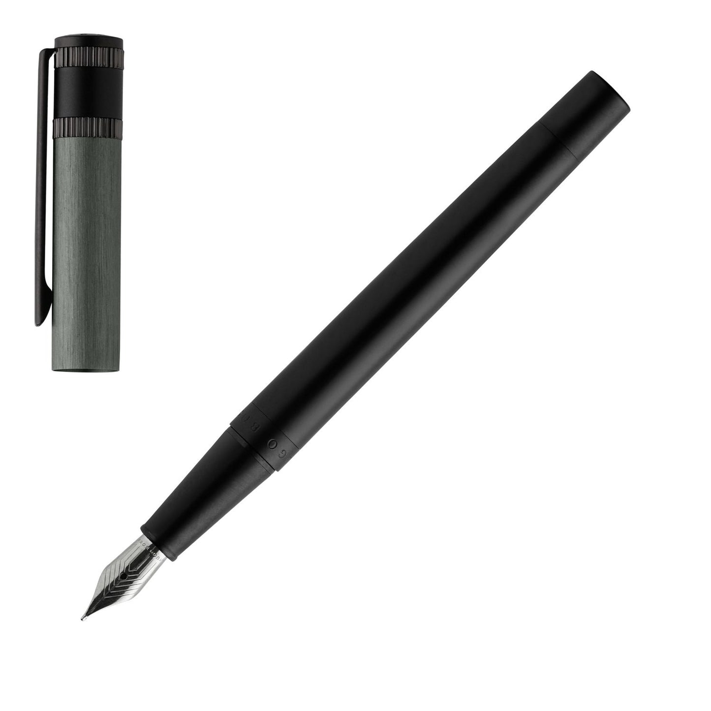 Hugo Boss Füllfederhalter Explore Brushed Grey