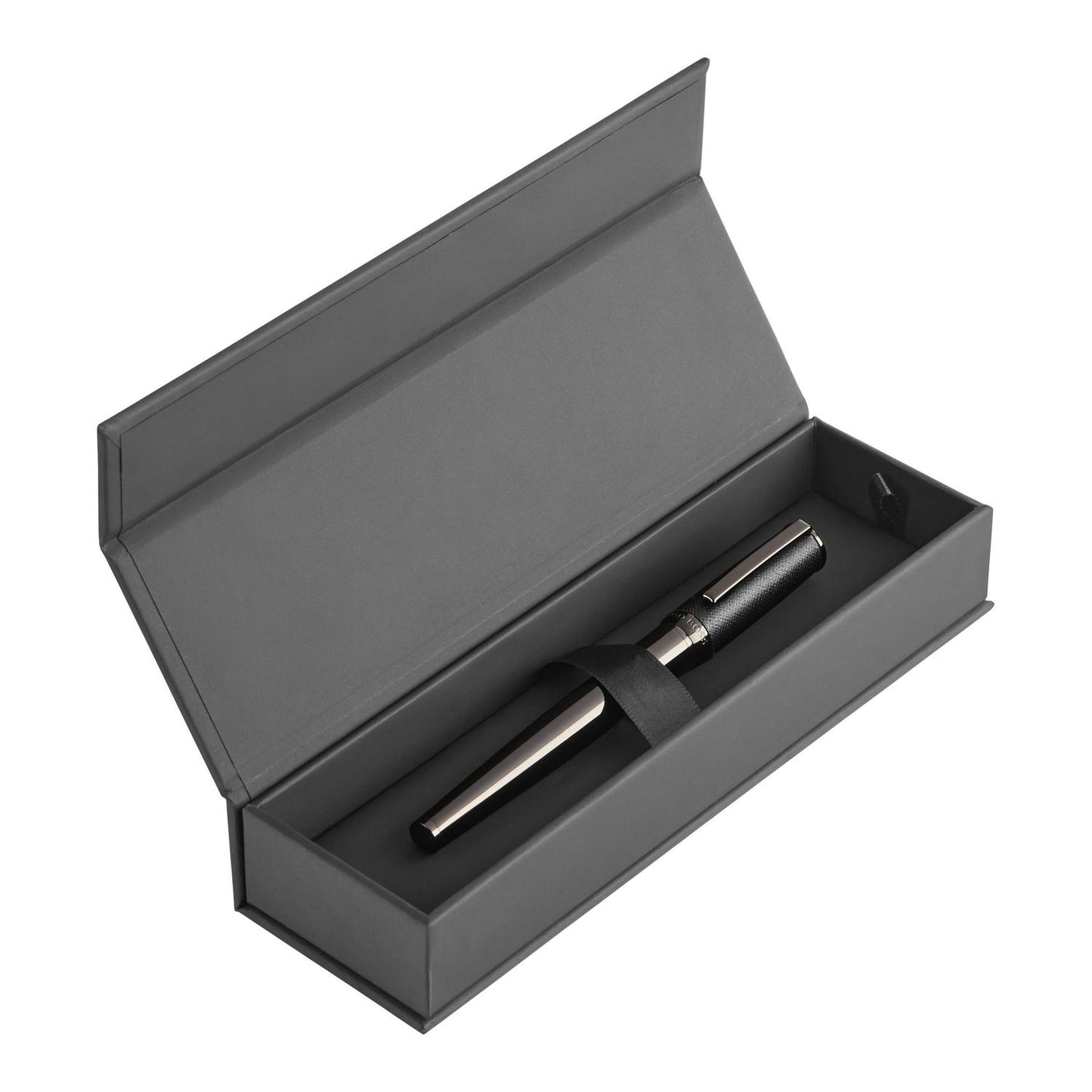 Hugo Boss Füllfederhalter Double B Saffiano Black
