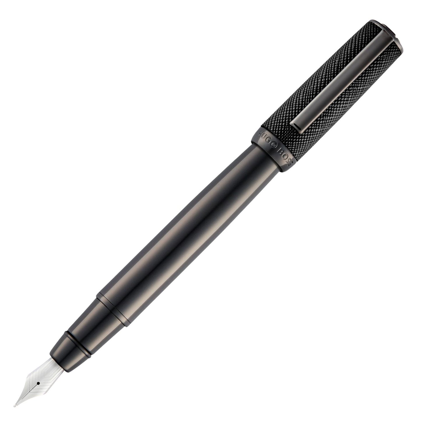 Hugo Boss Füllfederhalter Double B Saffiano Black